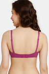 Rosaline Padded Non Wired 3/4th Coverage T-Shirt Bra - Festival Fuschia — thumbnail 2